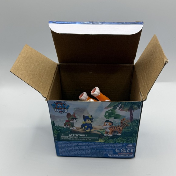 PAW Patrol Jungle Pups Chase Tracker & Tiger Figure Lot Spin Master Toy Set - Picture 3 of 7